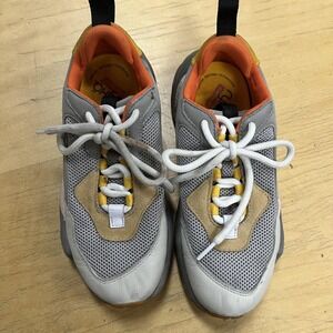 Puma Shoes Thunder Spectra Kids Size 4C Gray Yellow Orange Athletic Sneakers